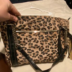 Ellen Tracy animal print purse